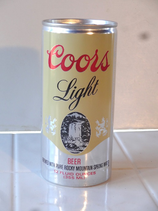 Coor's Light - yellow test can - T12 - Click Image to Close